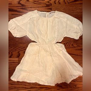 Zara 9y linen blend dress